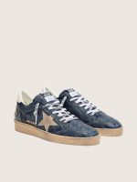 Men's Ball Star LTD in dark blue leather with beige suede star - Image 2