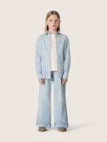 Golden girls' bootcut jeans in light blue denim with an embroidered logo - Image 3