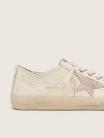 V-Star in beige nappa leather with old-rose suede star - Image 4