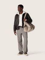 Men's slim-fit pants in gray Prince of Wales check - Image 3