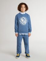 Kids' blue joggers with embroidery - Image 3