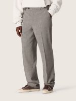 Men's slim-fit pants in gray Prince of Wales check - Image 5