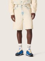 Men's Bermuda shorts in light sand-colored denim - Image 5