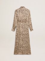Women's silk-blend midi dress with a floral print - Image 6