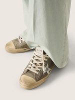 Men's V-Star in dove-gray suede with silver metallic leather star - Image 3