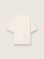 T-shirt in aged white with reverse logo on the back - Jersey Capsule - Image 2