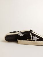 Women's Hi Star in black suede with silver glitter star - Image 3