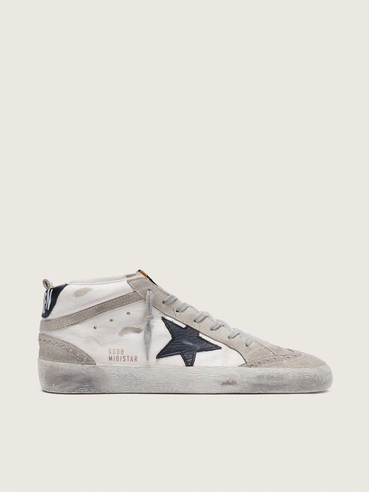 47a7442f496a7da550d861026a192088d3821e96fbab6576b5bbaaf5bbc2781c Men's Mid Star white with black star - Image 1