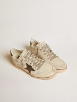 Ball Star in mesh and leather with metallic leather star and heel tab - Image 2