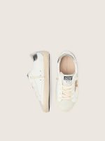 Junior Super-Star with gold glitter star and silver metallic leather heel tab - Image 3