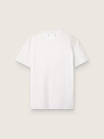 Women's white T-shirt with cabochon crystals - Image 2