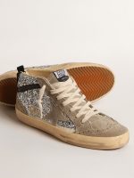 Mid Star in silver glitter with suede star and black flash - Image 4