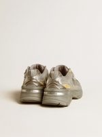 Men's Lightstar in metallic leather and silver mesh with gray star - Image 4