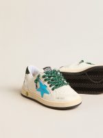 Junior Ball Star with turquoise star and green suede heel tab - Image 4