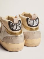 Women's Mid Star with star in light gray suede and gold flash - Image 5