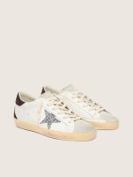 Women's Super-Star with silver glitter star and brown glitter heel tab - Image 2