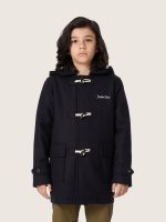 Boys' dark blue hooded duffle coat - Image 5