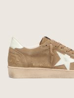 Men's Ball Star in brown suede with white leather star - Image 4