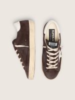 Women's Super-Star in brown suede with white star - Image 3