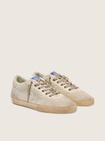 Men's white and beige Super-Star LAB in mesh and suede - Image 2
