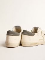 Super-Star in nappa with gray suede star and heel tab - Image 4