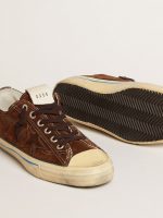 Men's V-Star LTD sneakers in dark brown suede with tone-on-tone star - Image 3