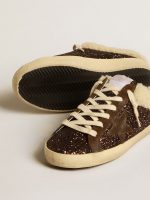 Super-Star Sabots in glitter with brown star and shearling lining - Image 3
