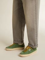 Men's Soul Star in green suede with green leather heel tab - Image 3
