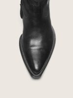 Men's low Debbie boots in black leather - Image 5
