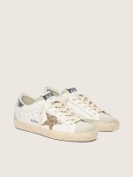 Women's Super-Star with gold glitter star and ice-gray suede inserts - Image 2