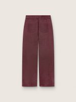 Women's jeans in burgundy denim - Image 2