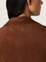 Women's jacket in brown waxed suede - Image 4