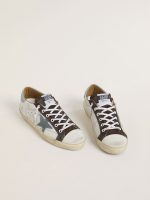 Women's LTD Super-Star with light blue suede star and light blue canvas heel tab - Image 2