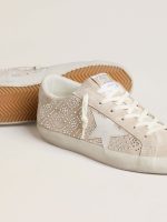 Women's Super-Star LTD in suede with Swarovski crystals and ice-gray leather star - Image 3