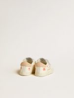Baby School in nappa leather with pink rose motif and white suede star - Image 4