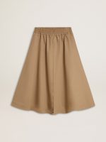 Women's beige circle skirt