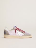 Women's Ball Star LTD in lilac nylon with white leather star and suede inserts