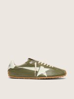 Men's Marathon Speed in olive-green leather with cream star