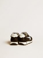 Young Marathon in black nylon with printed star and leather heel tab - Image 4