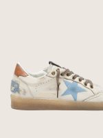 Women's Ball Star LTD in white leather with light blue embroidered star - Image 4