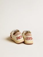 Ball Star Junior in nappa with nappa star and pink suede heel tab - Image 4
