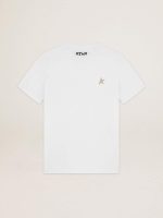 White Star Collection T-shirt with star in gold glitter on the front