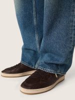 Men's Ball Star in dark brown leather with tone-on-tone leather star - Image 3