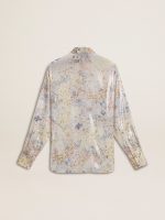 Women's shirt with multicolor floral sequin print - Image 7