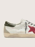 Men's Super-Star with red suede star and green leather heel tab - Image 5