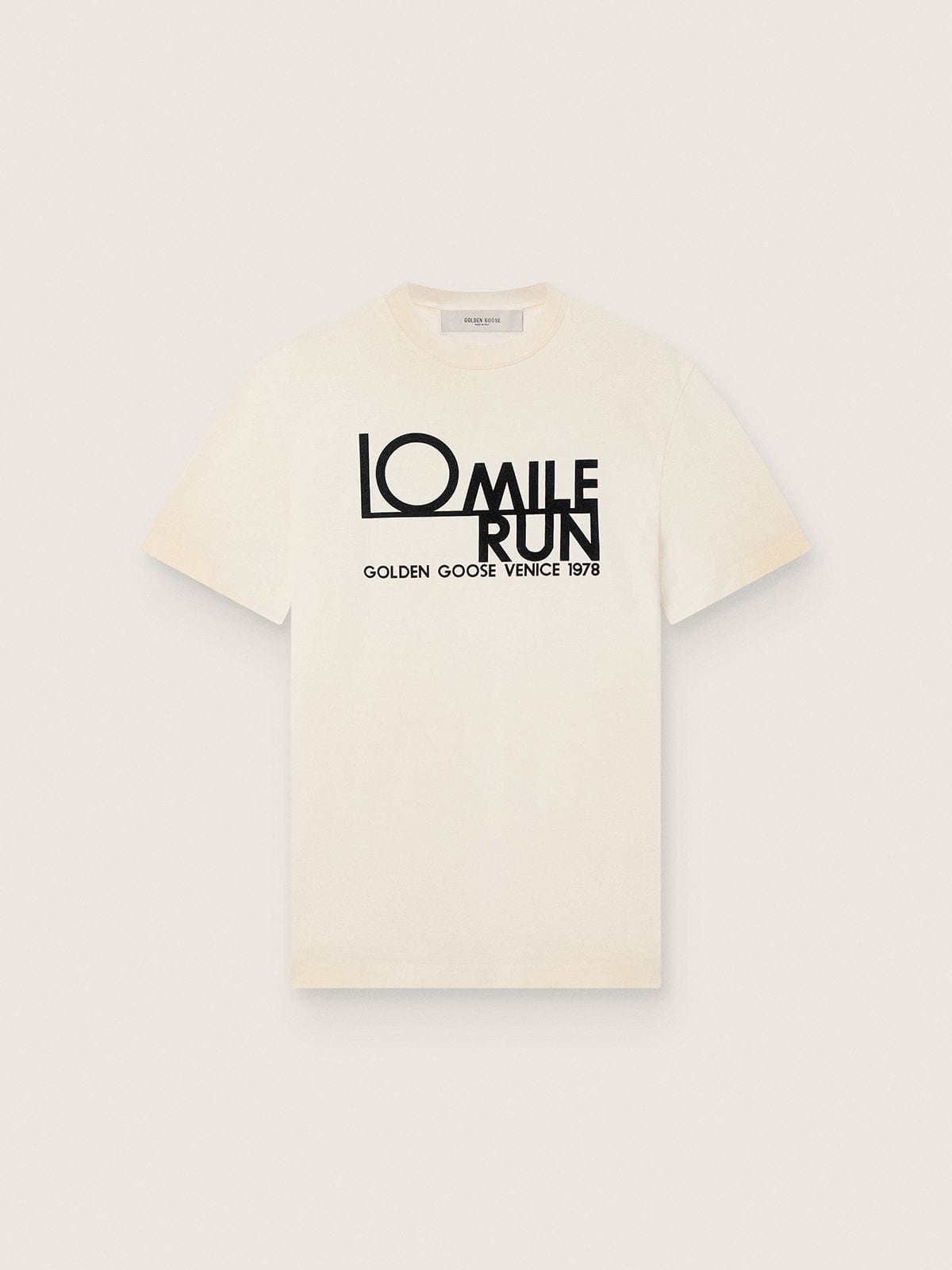 53710e0000666bca5ab3429db4ef62ad6ce0a04674d8f781cfa0685d6be5510d Men's T-shirt in white cotton with logo and print - Image 1