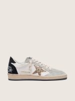 Women's Ball Star in nappa and suede with glitter star and black heel tab