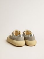Women's Space-Star shoes in ice-gray suede with perforated star - Image 5
