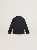 Boys' dark blue double-breasted buttoned blazer - Image 7