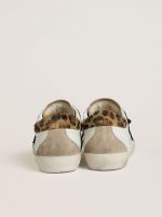 Women's Super-Star with black glitter star and leopard-print pony skin heel tab - Image 4